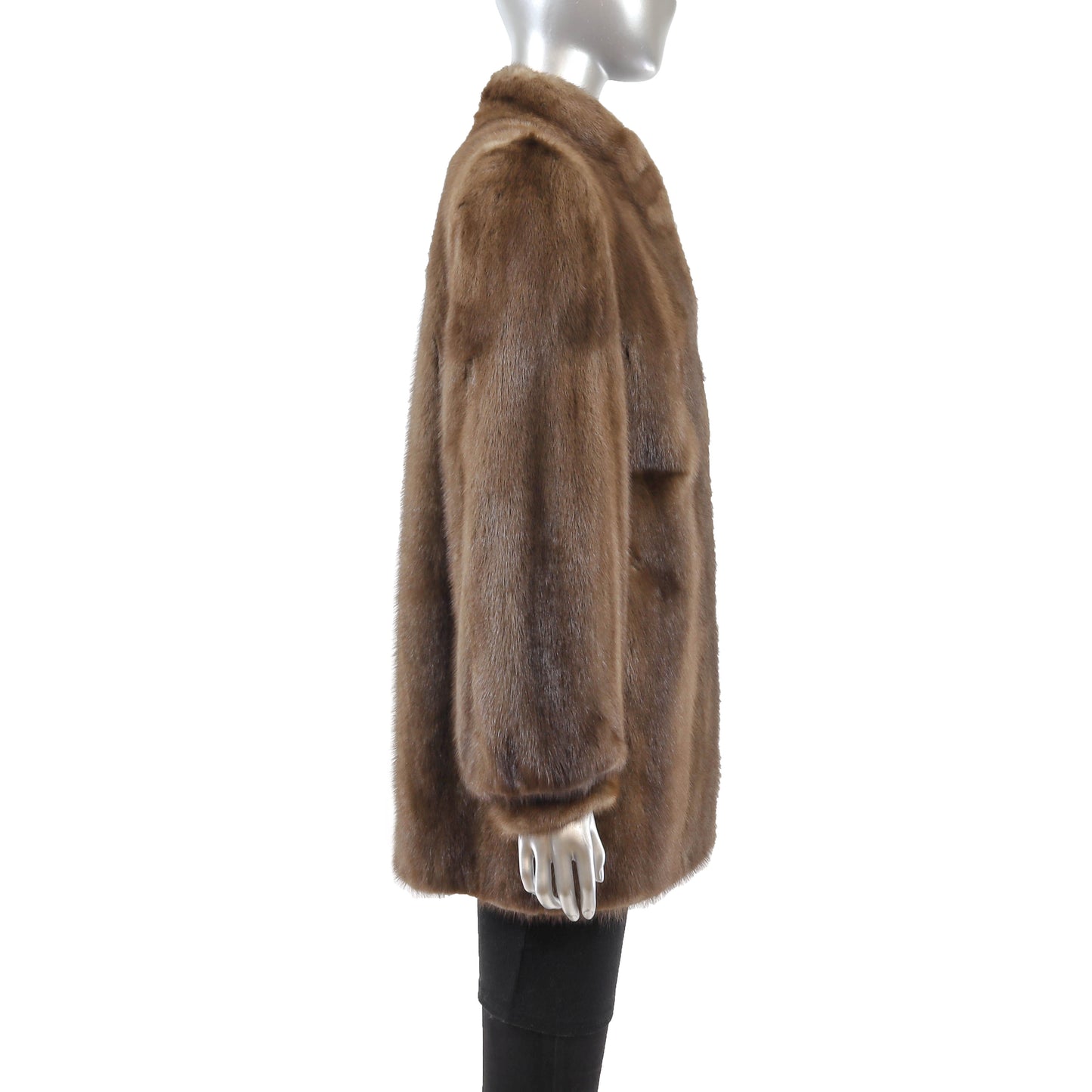 Brown Mink Jacket- Size M
