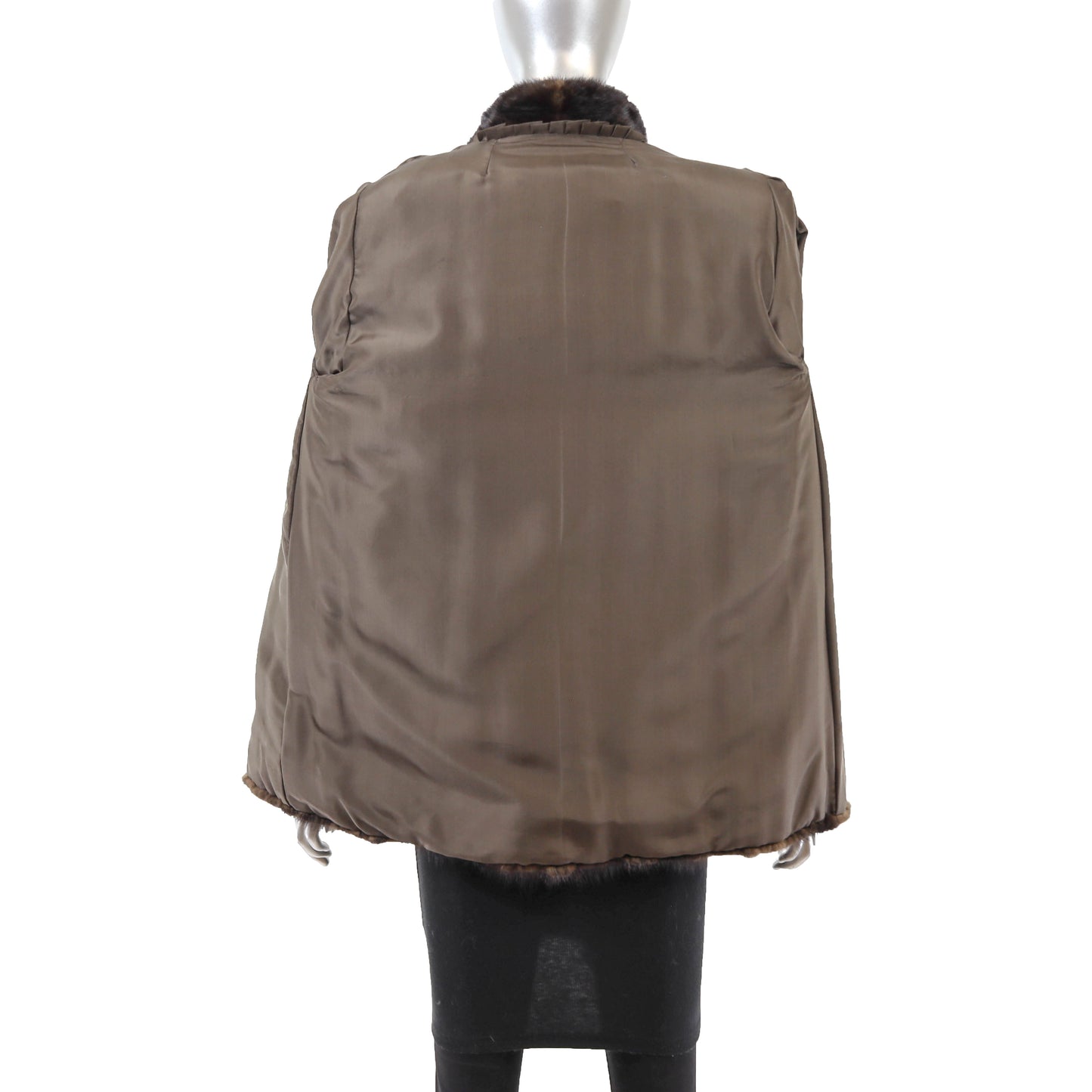 Brown Mink Jacket- Size M