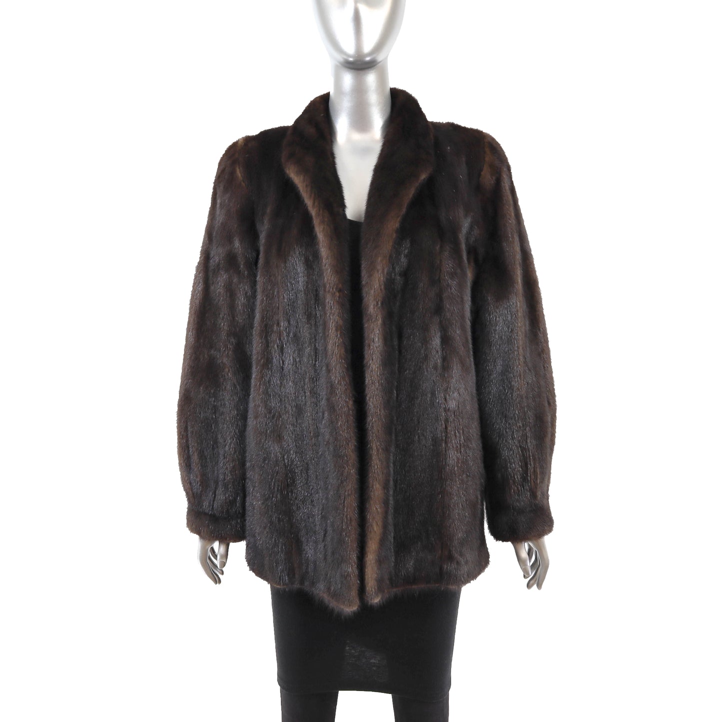 Brown Mink Jacket- Size M