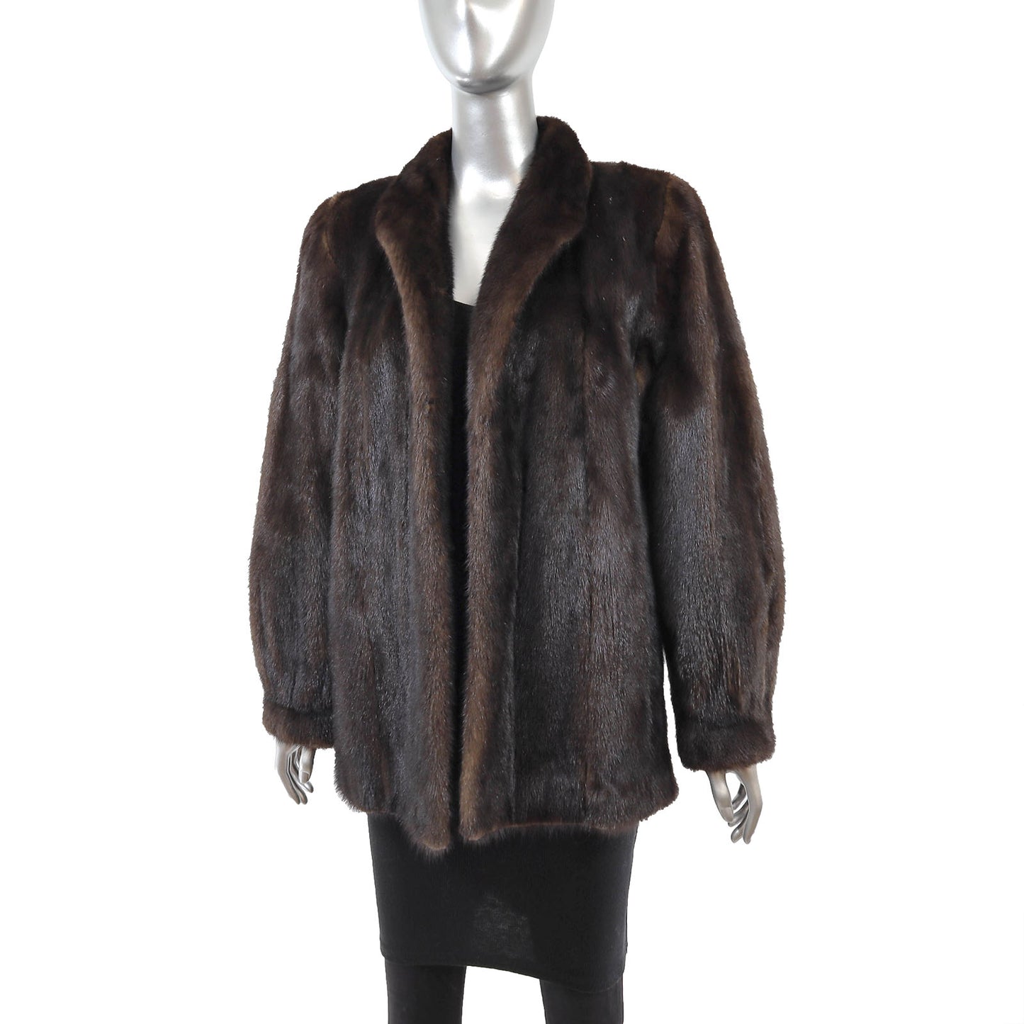 Brown Mink Jacket- Size M