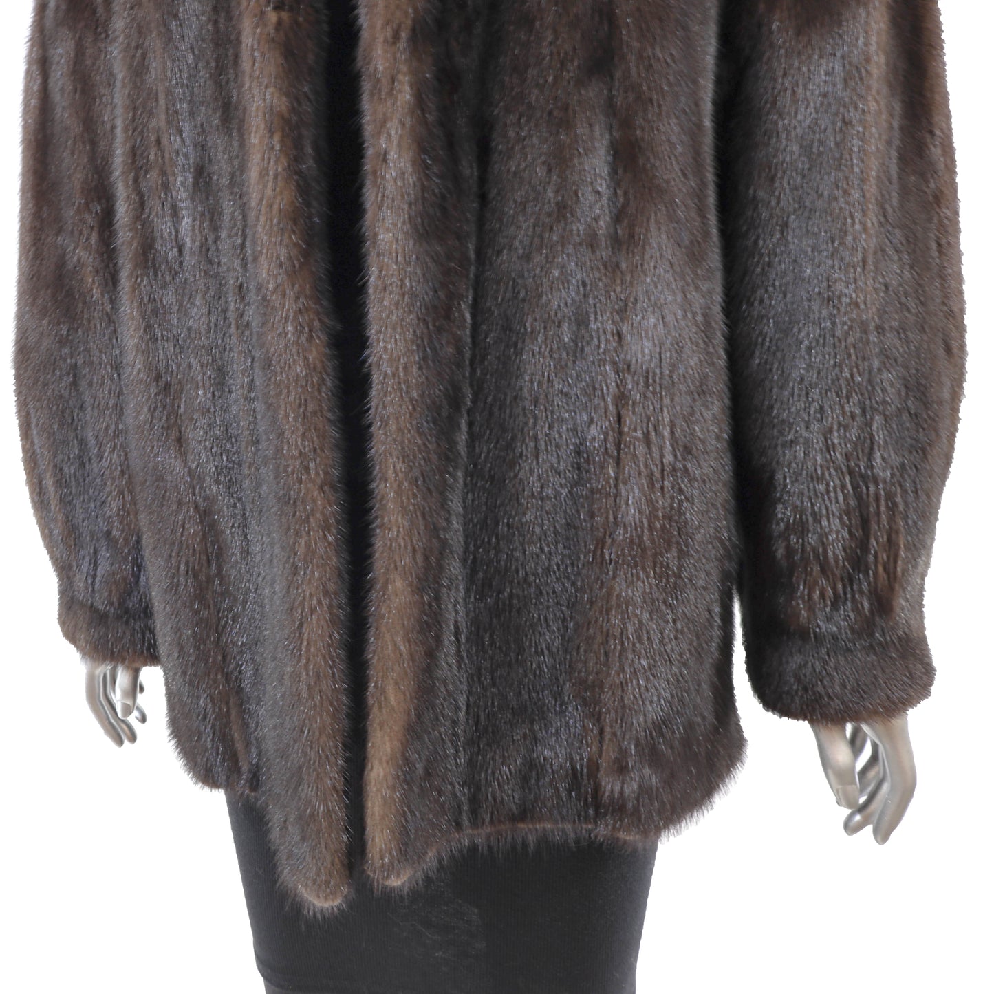 Brown Mink Jacket- Size M