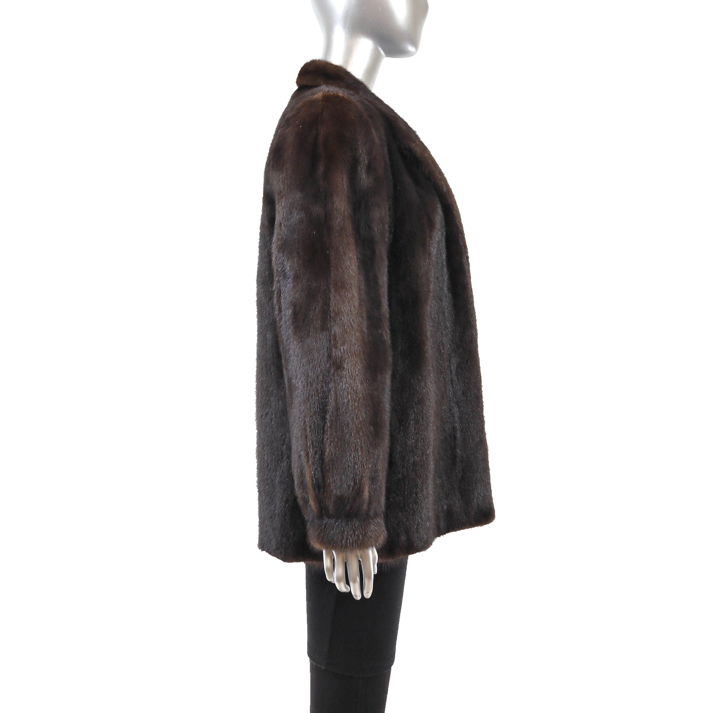 Brown Mink Jacket- Size M