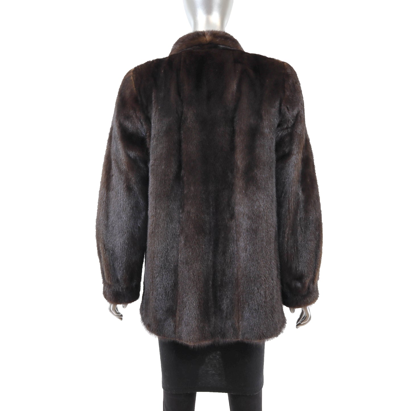 Brown Mink Jacket- Size M