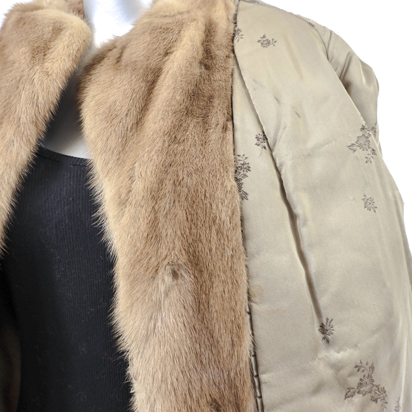 Light Brown Mink Jacket- Size M