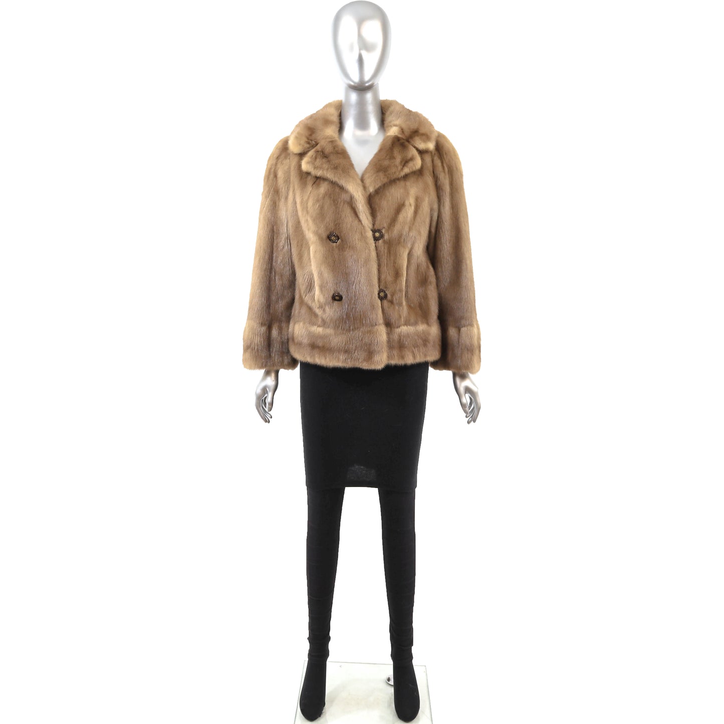 Light Brown Mink Jacket- Size M