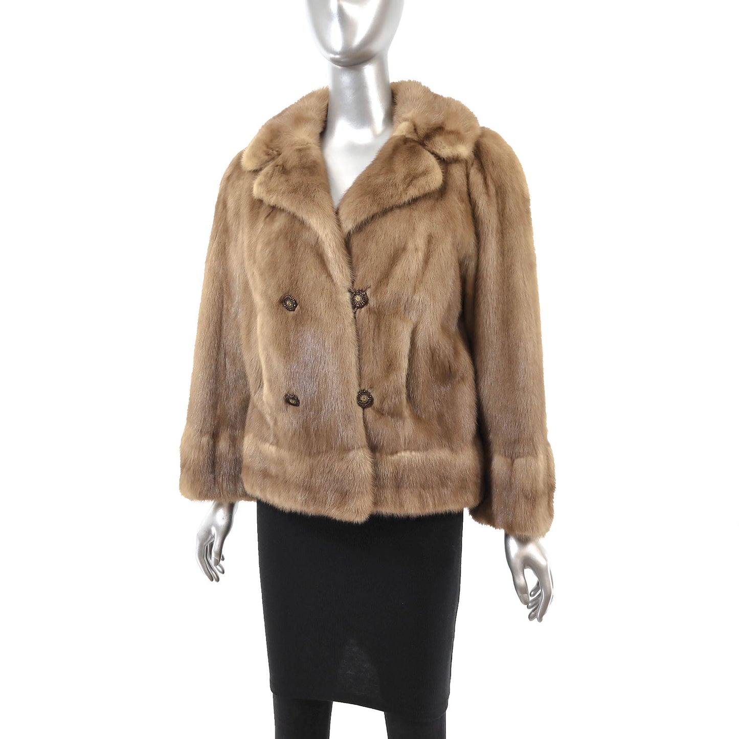 Light Brown Mink Jacket- Size M