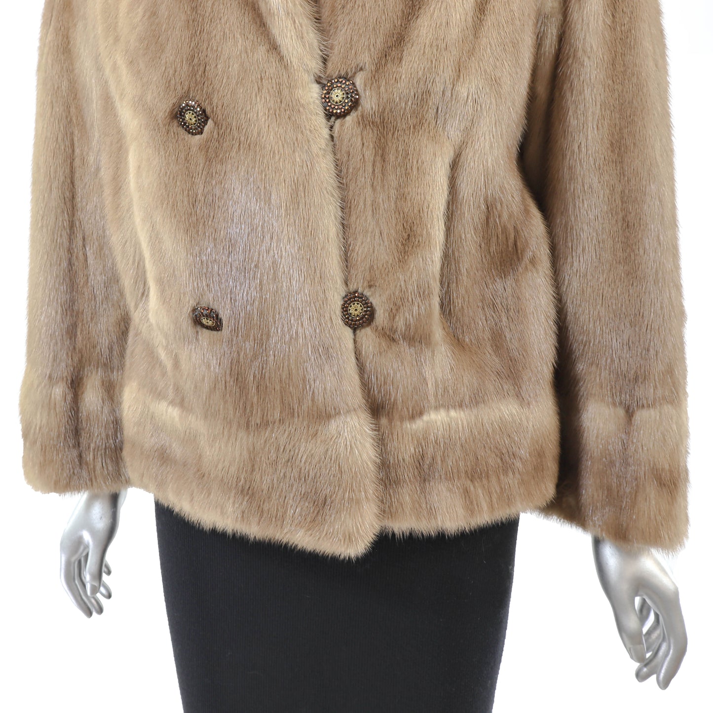 Light Brown Mink Jacket- Size M