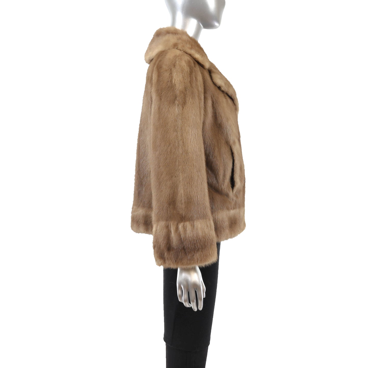 Light Brown Mink Jacket- Size M