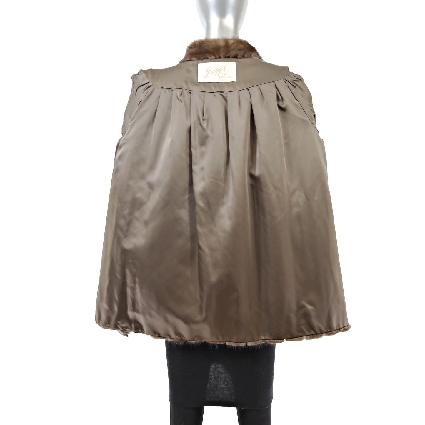 Brown Mink Jacket- Size XL