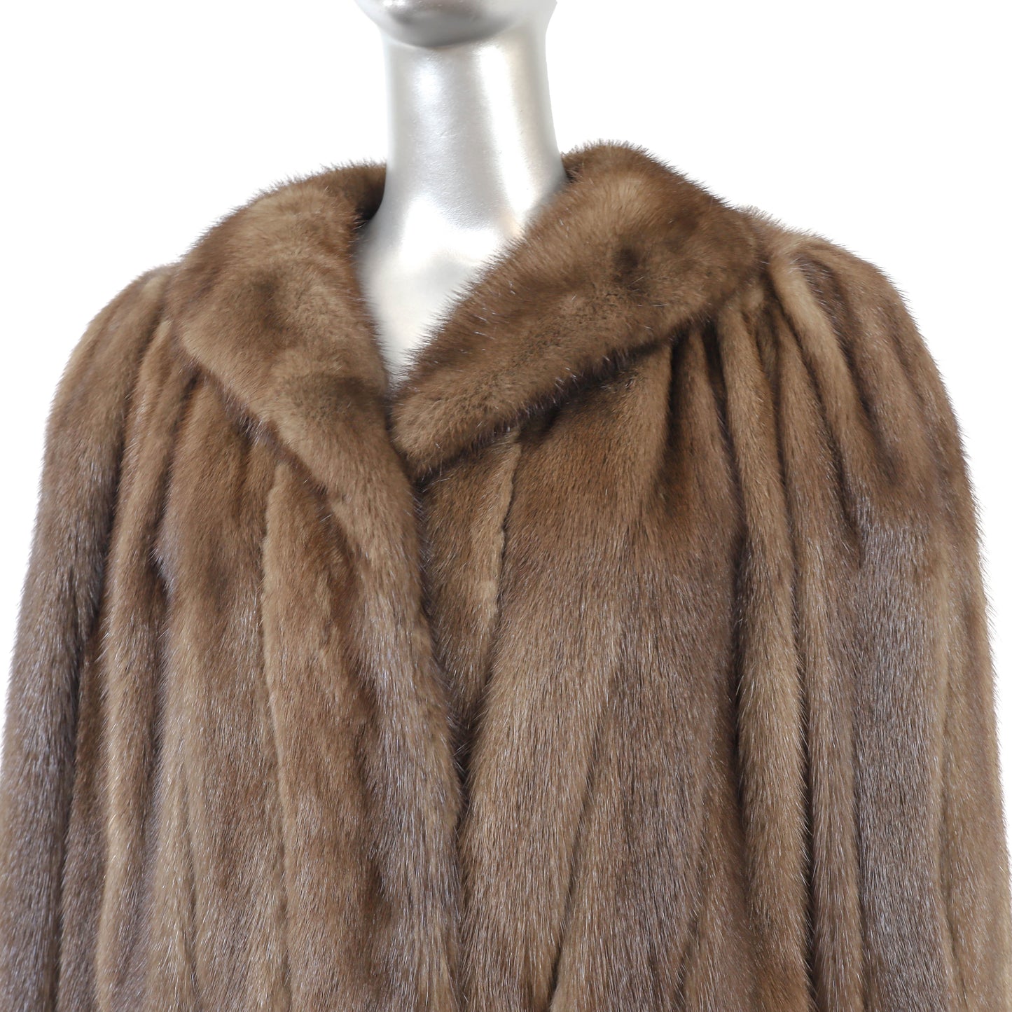 Brown Mink Jacket- Size XL
