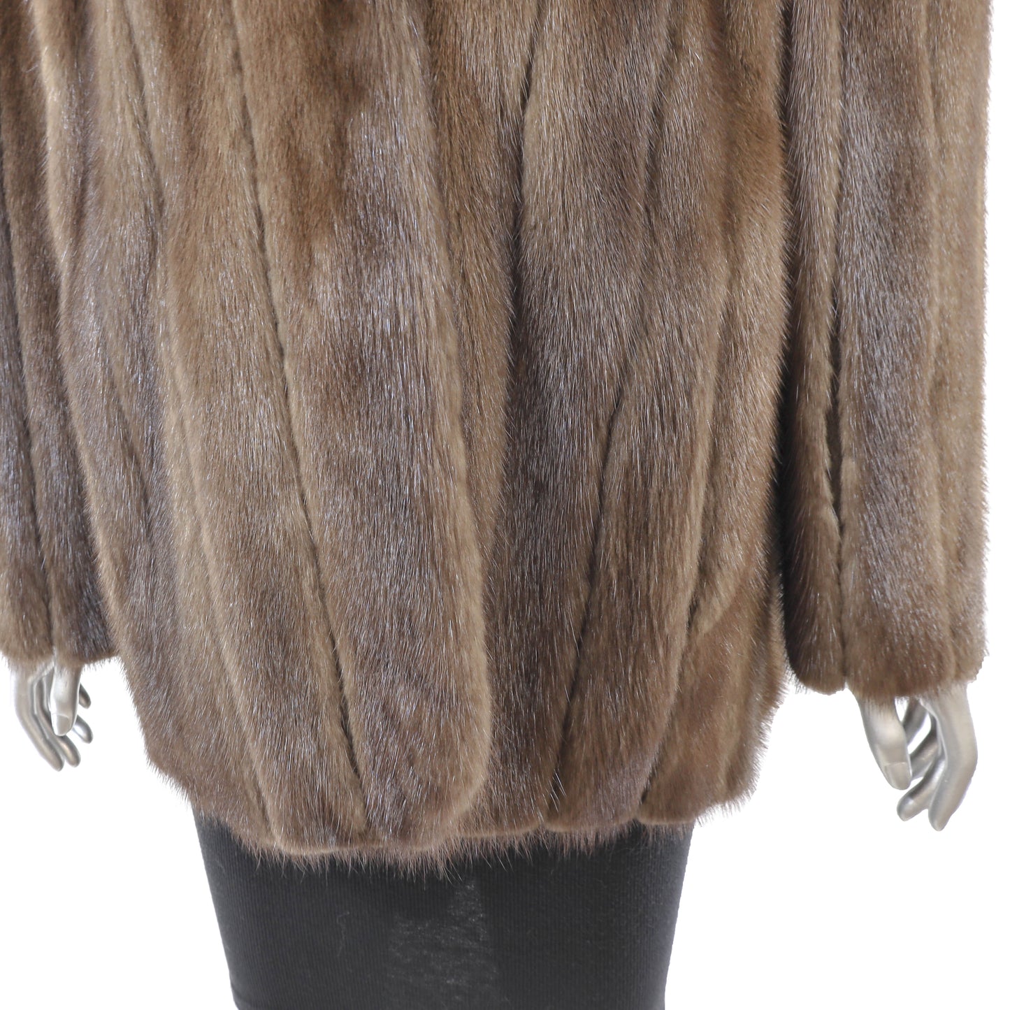 Brown Mink Jacket- Size XL
