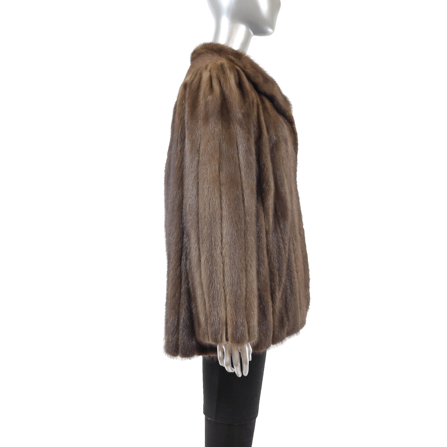 Brown Mink Jacket- Size XL