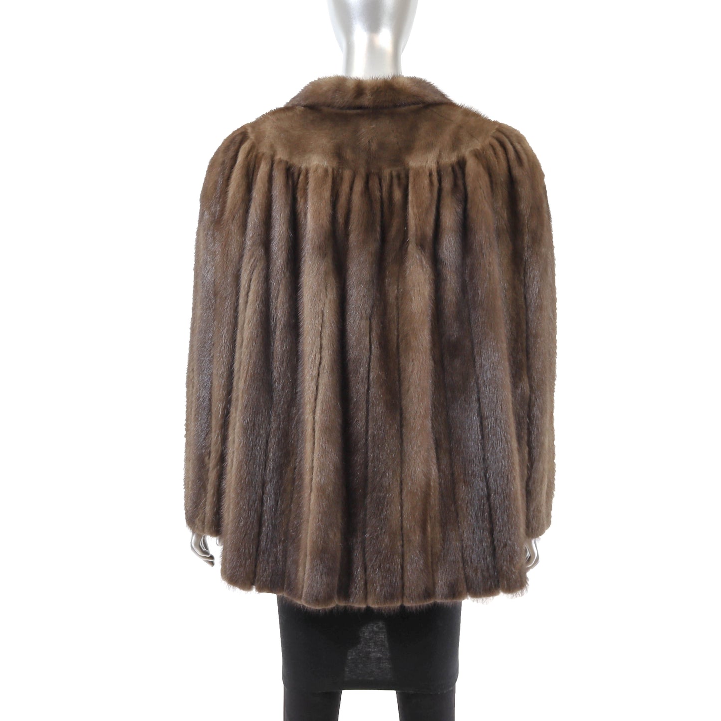 Brown Mink Jacket- Size XL