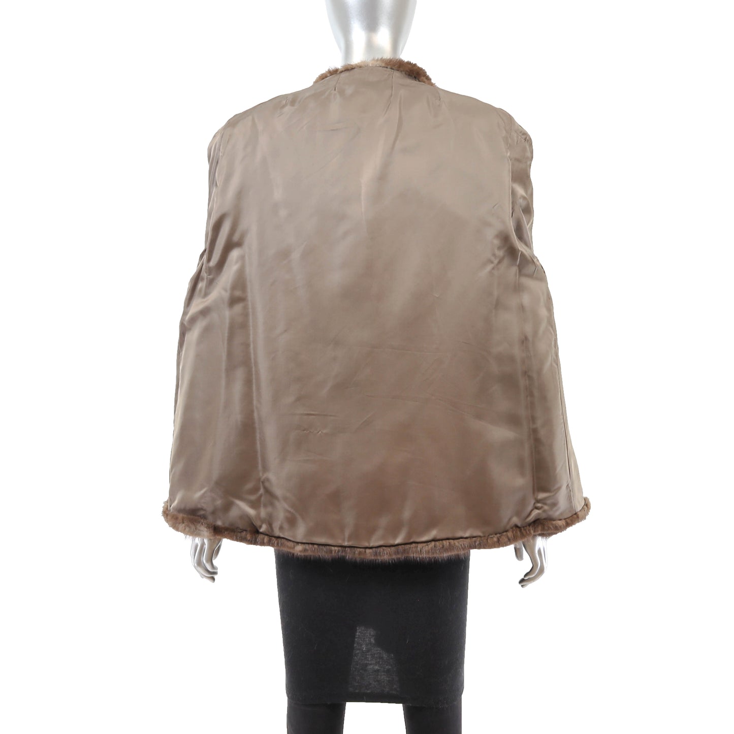 Brown Mink Jacket- Size L