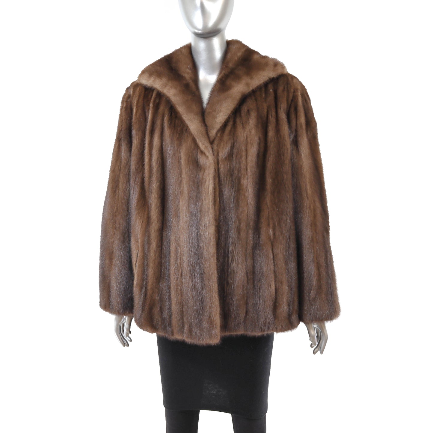 Brown Mink Jacket- Size L