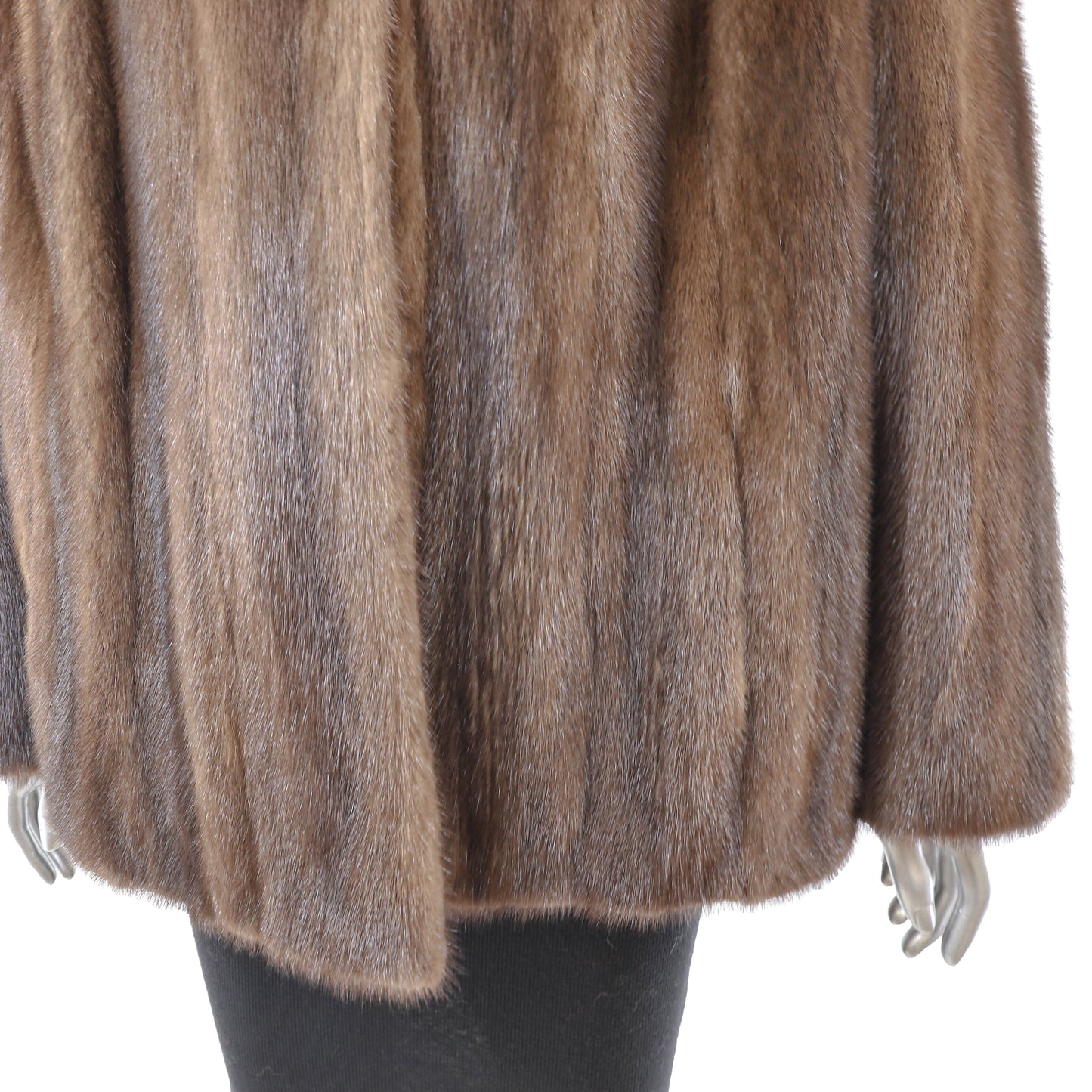 Brown Mink Jacket- Size L