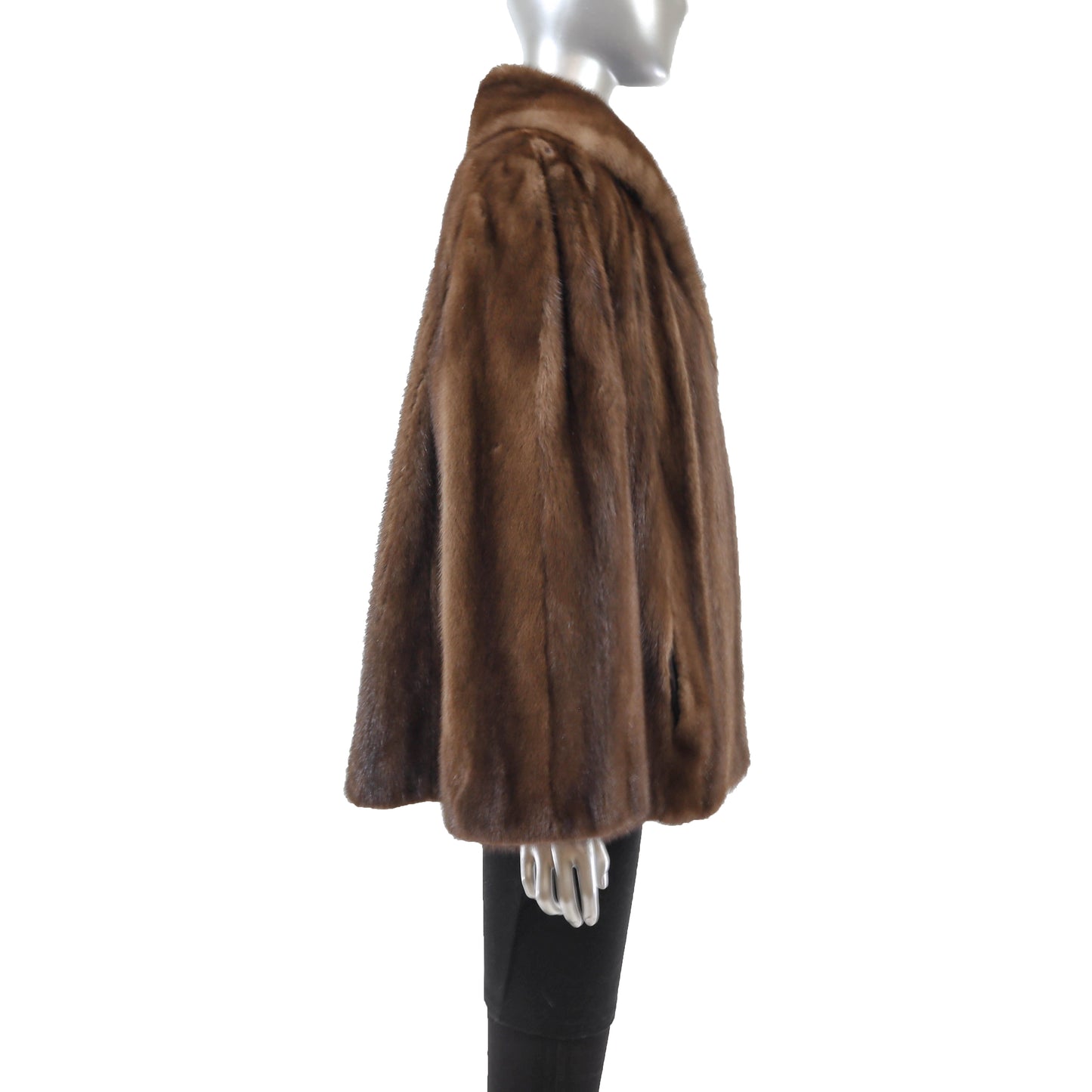 Brown Mink Jacket- Size L