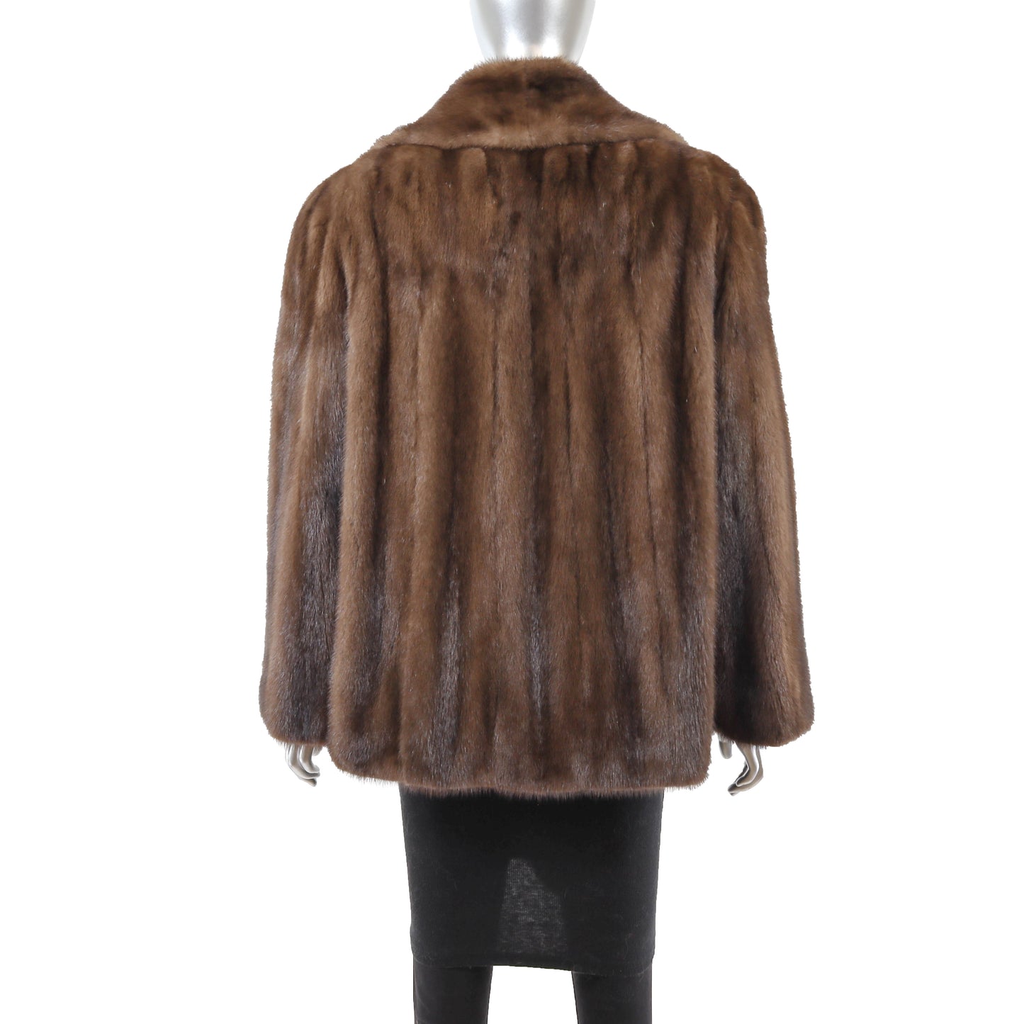 Brown Mink Jacket- Size L