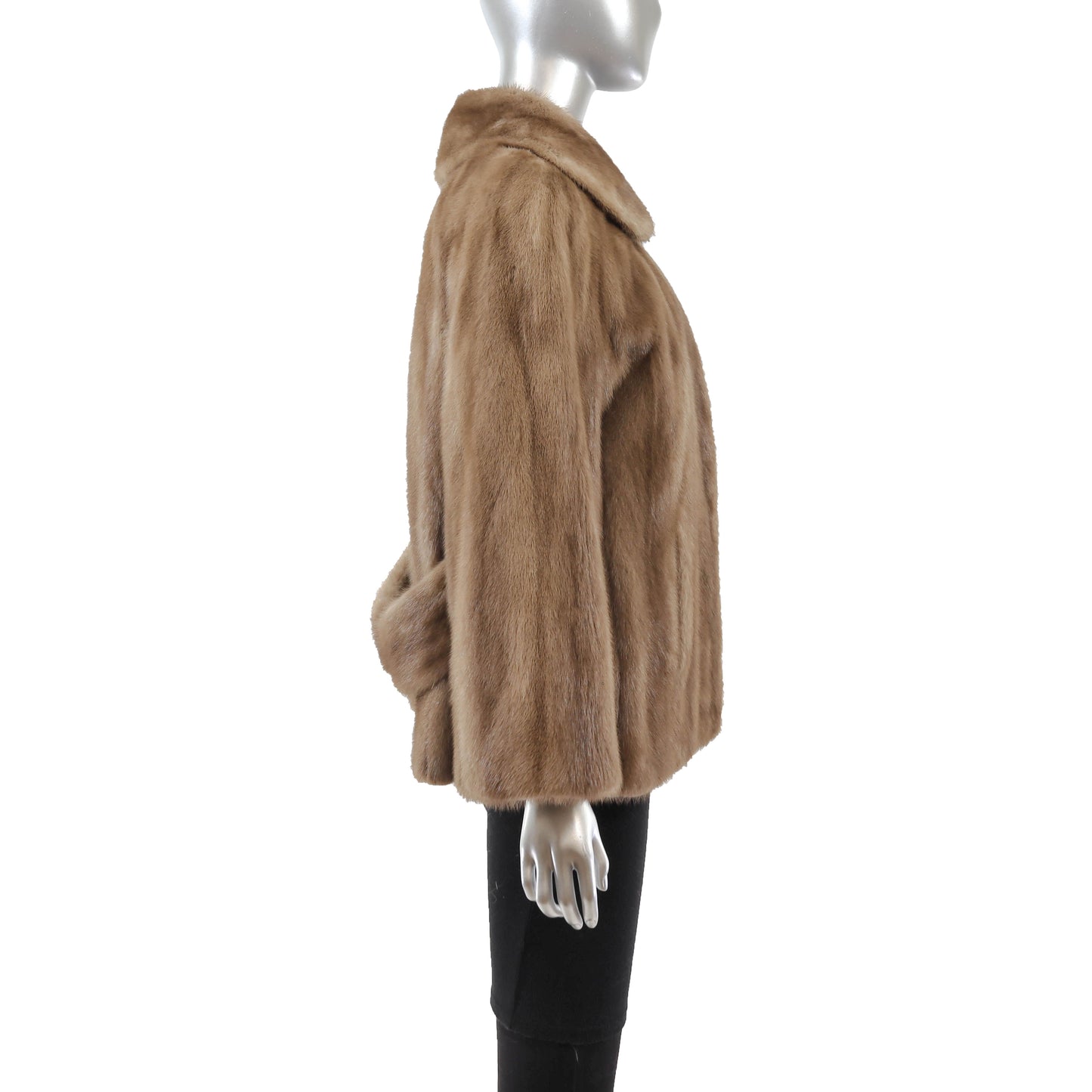 Light Brown Mink Jacket- Size L