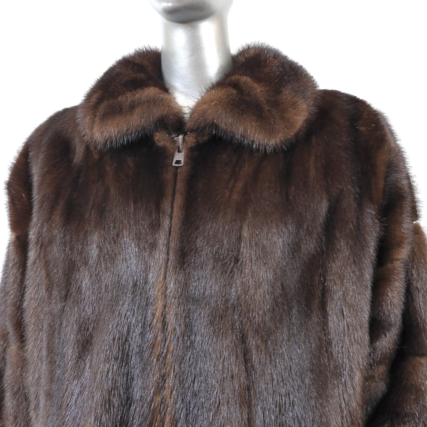 Brown Mink Jacket- Size L