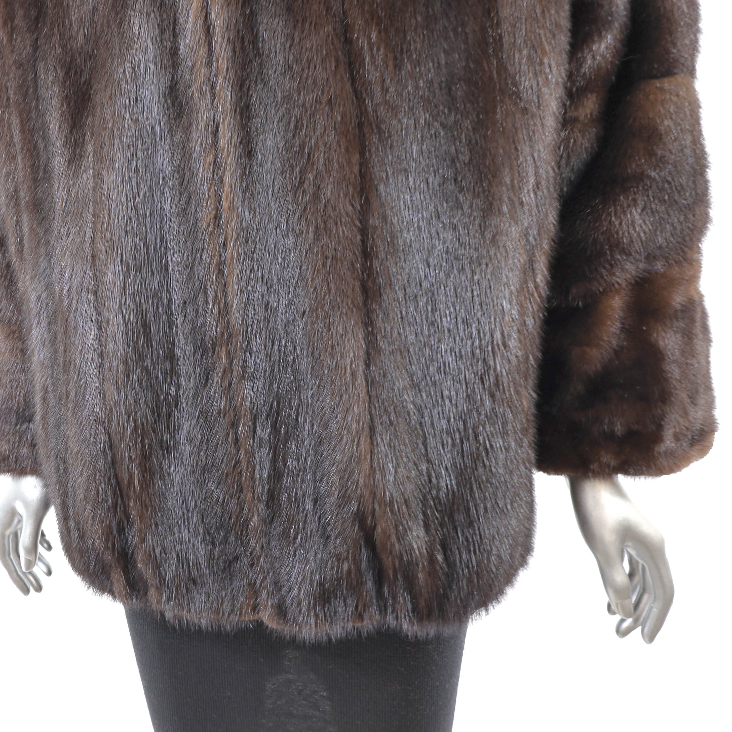 Brown Mink Jacket- Size L