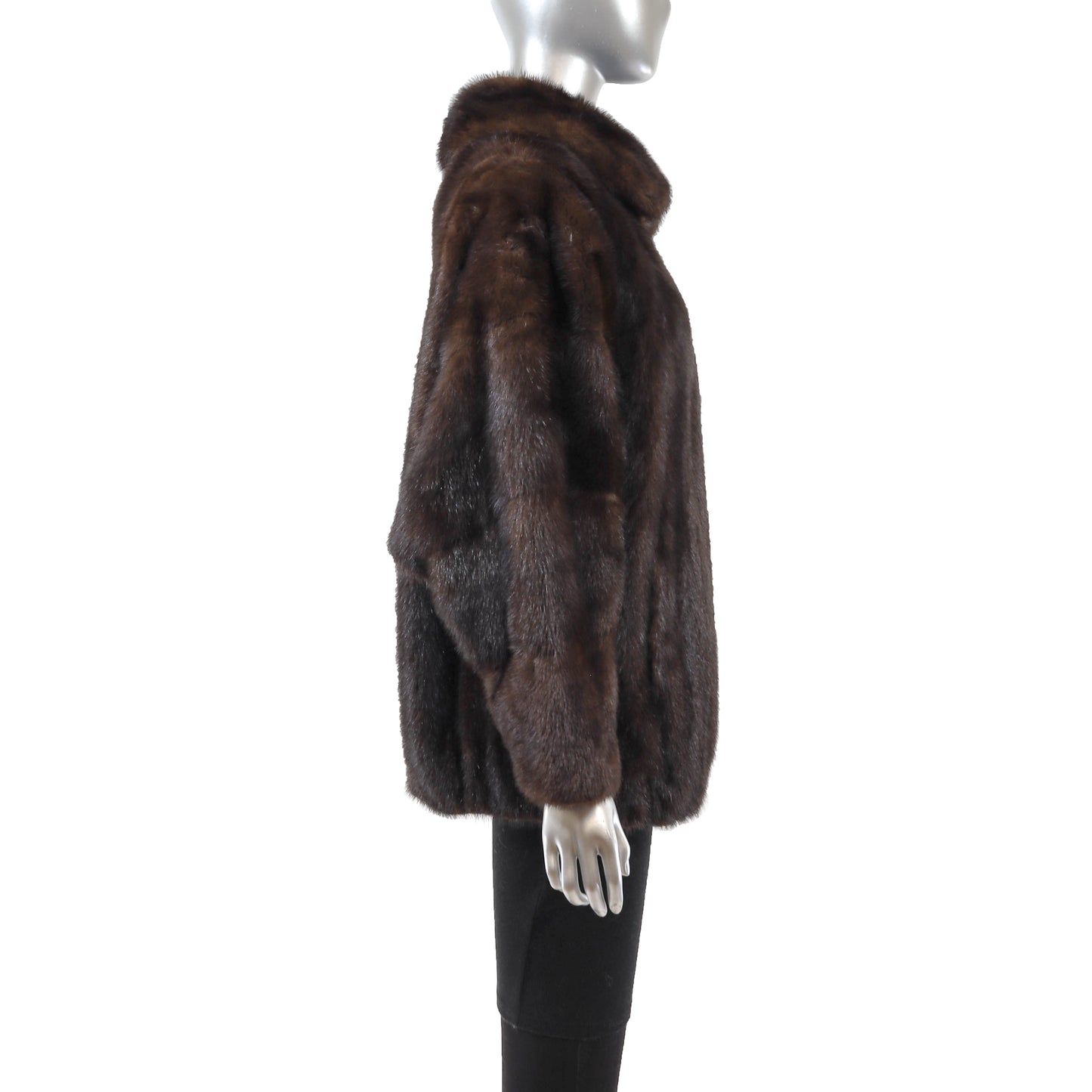 Brown Mink Jacket- Size L