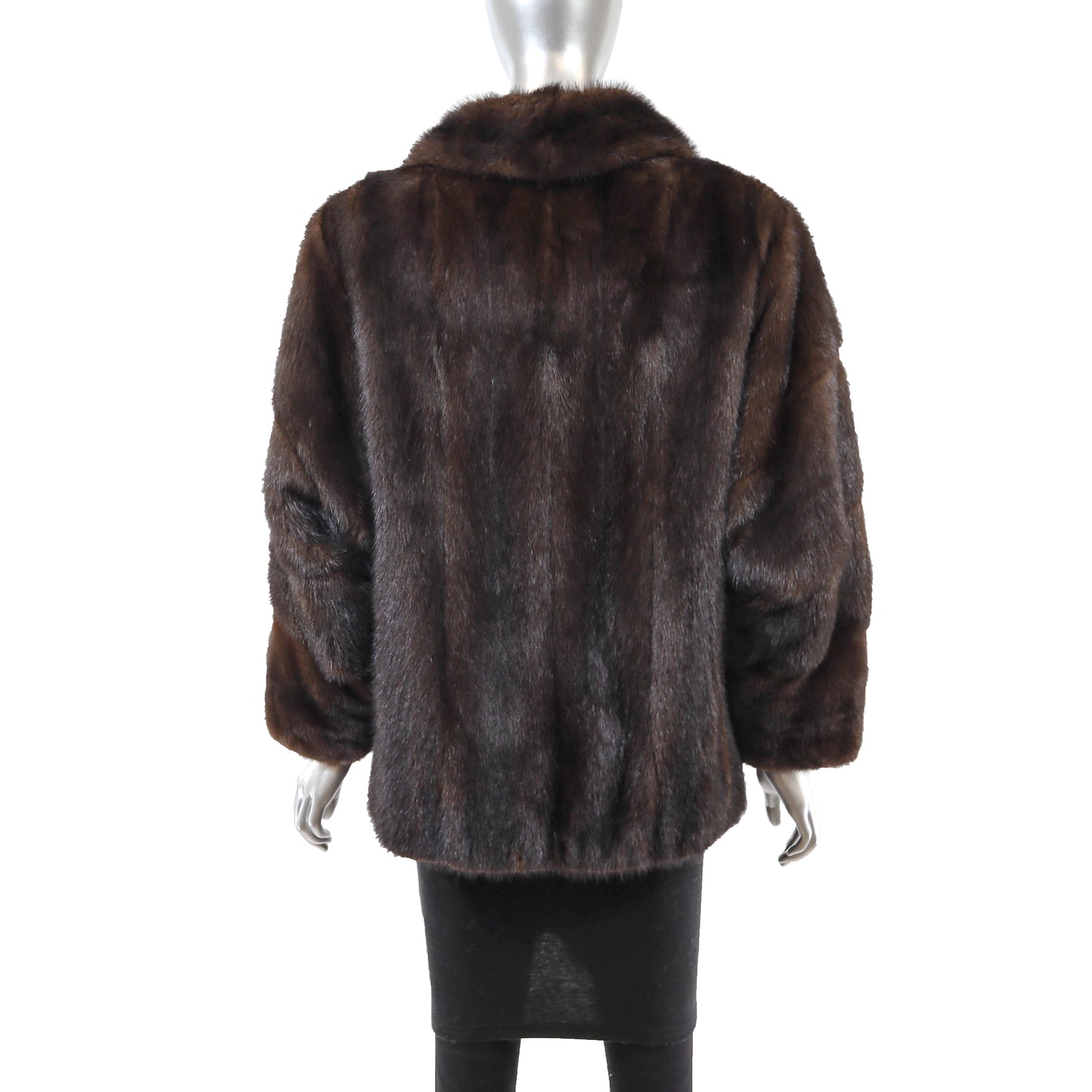 Brown Mink Jacket- Size L