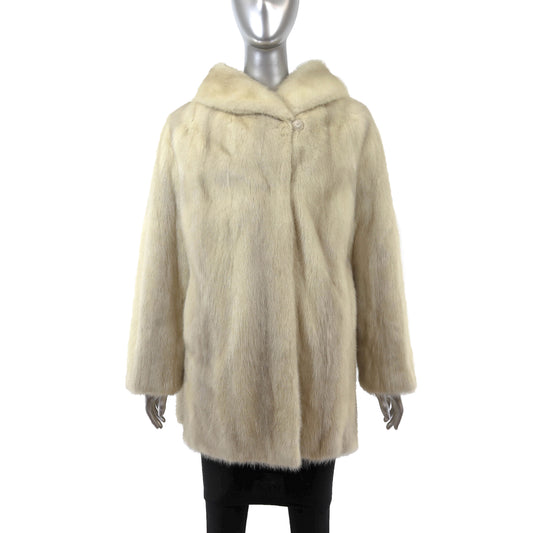 Beige Mink Jacket- Size L