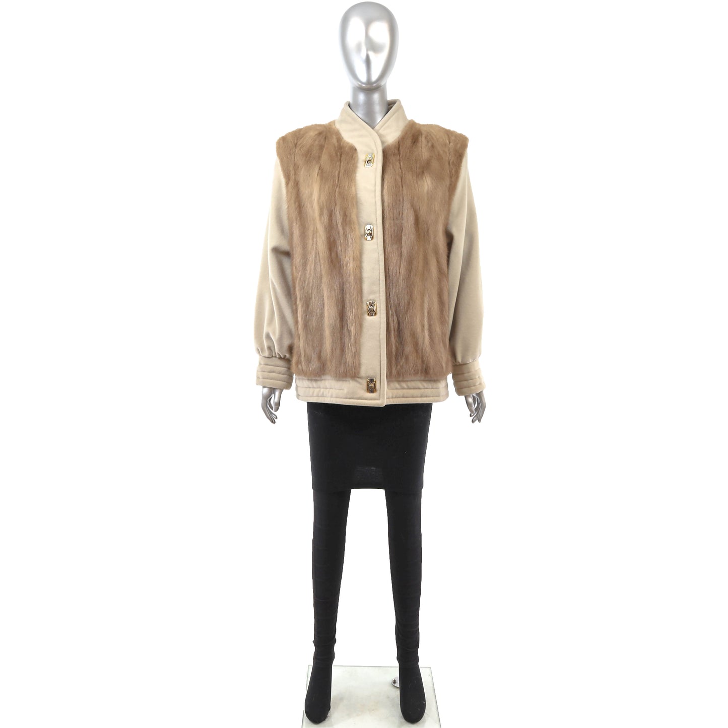Pastel Mink and Wool Jacket- Size M