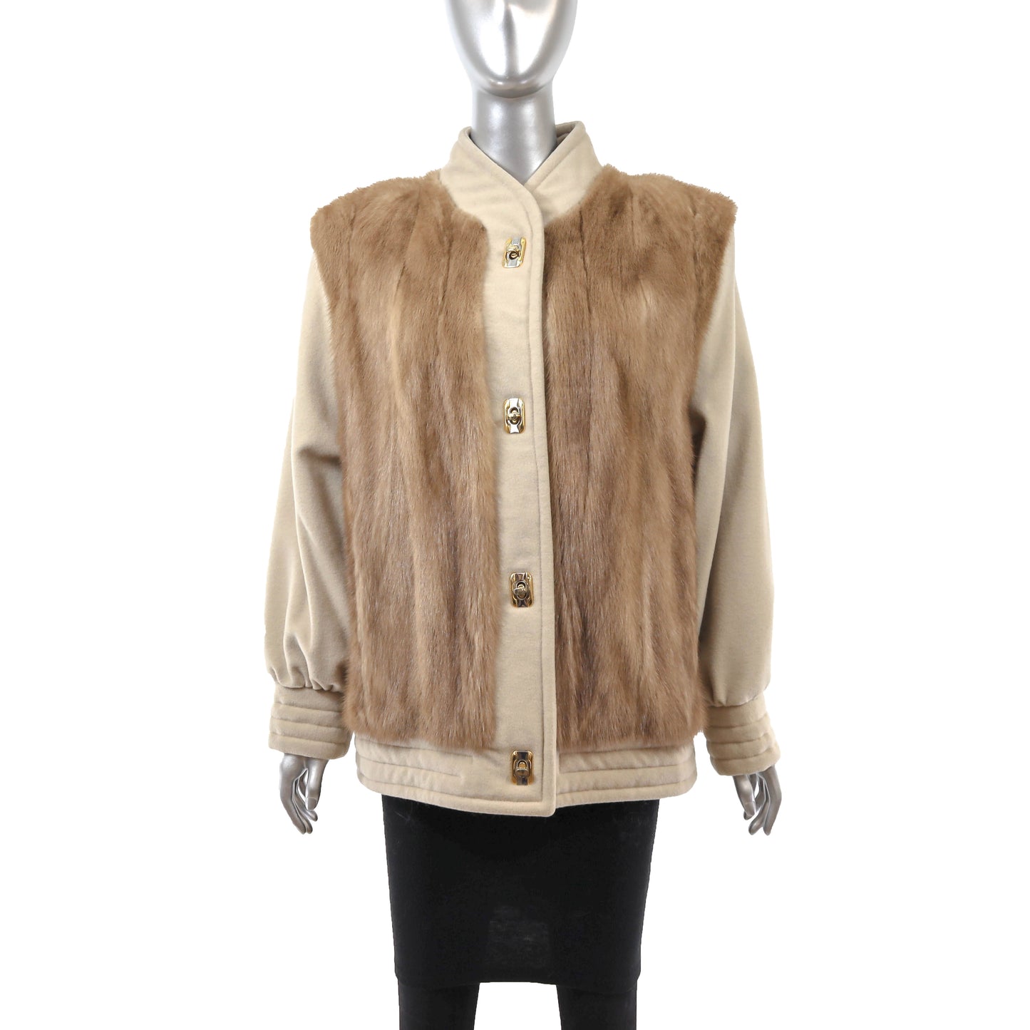 Pastel Mink and Wool Jacket- Size M