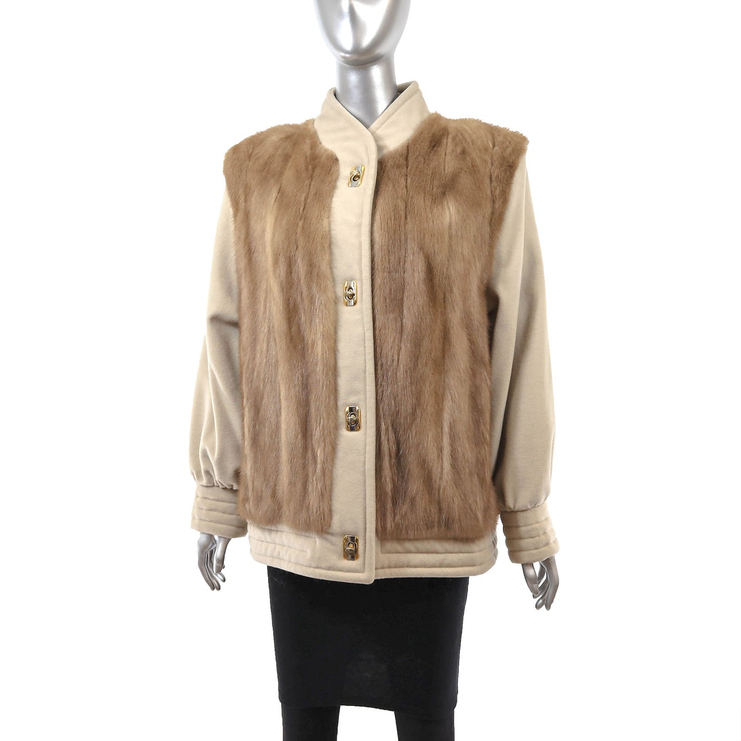 Pastel Mink and Wool Jacket- Size M