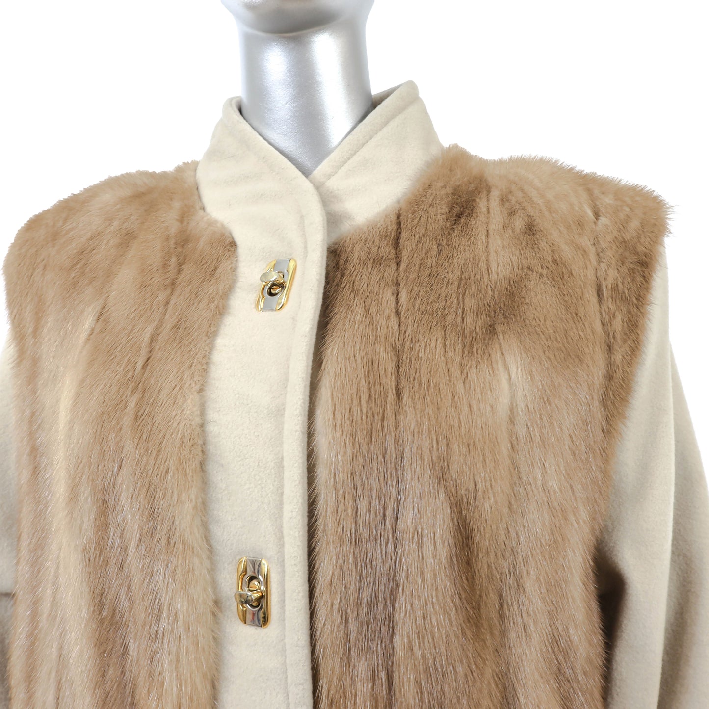 Pastel Mink and Wool Jacket- Size M