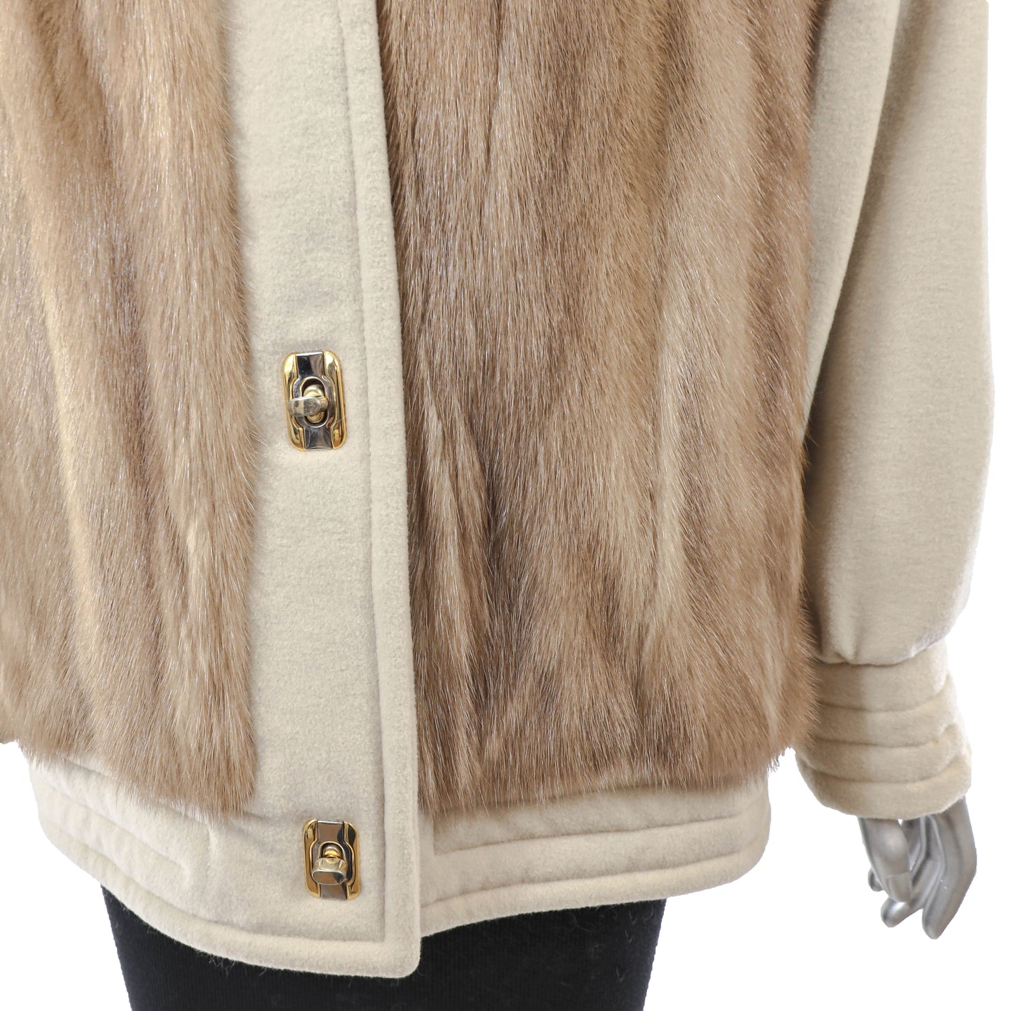 Pastel Mink and Wool Jacket- Size M