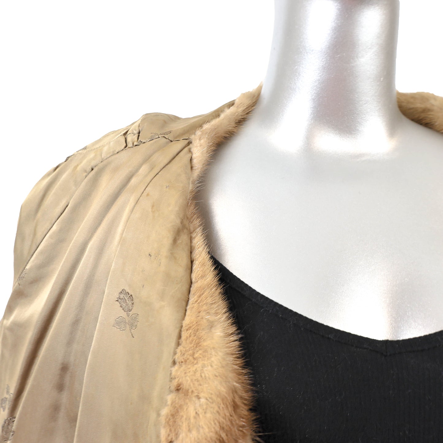 Light Brown Mink Jacket- Size M-L