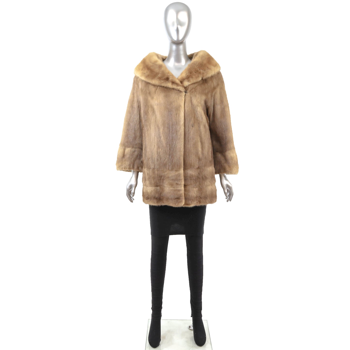 Light Brown Mink Jacket- Size M-L