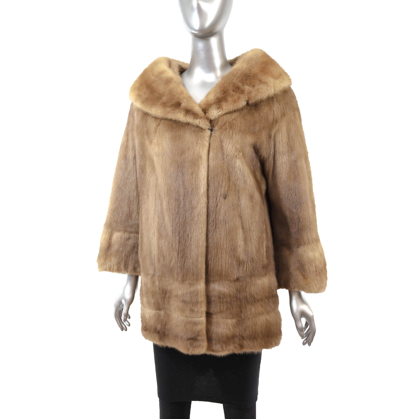 Light Brown Mink Jacket- Size M-L