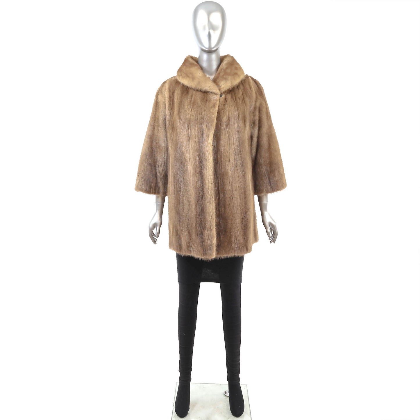Light Brown Mink Jacket- Size L-XL