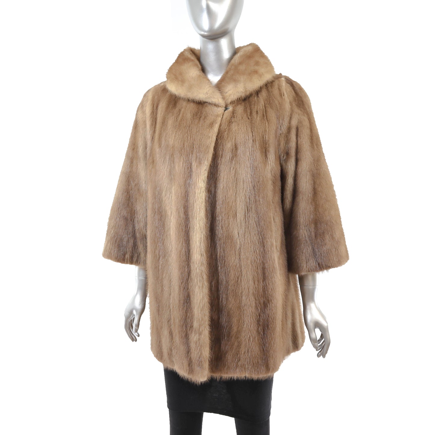 Light Brown Mink Jacket- Size L-XL