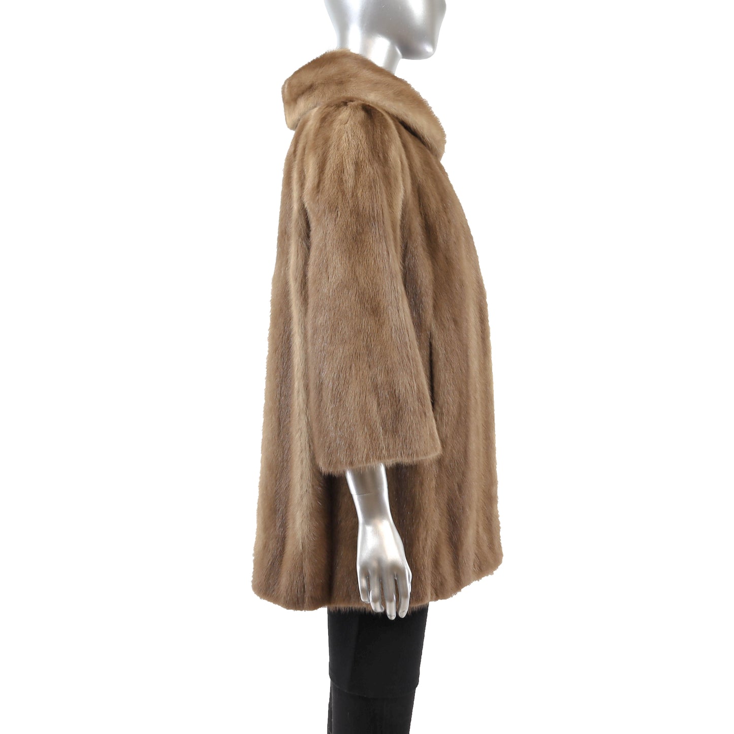 Light Brown Mink Jacket- Size L-XL