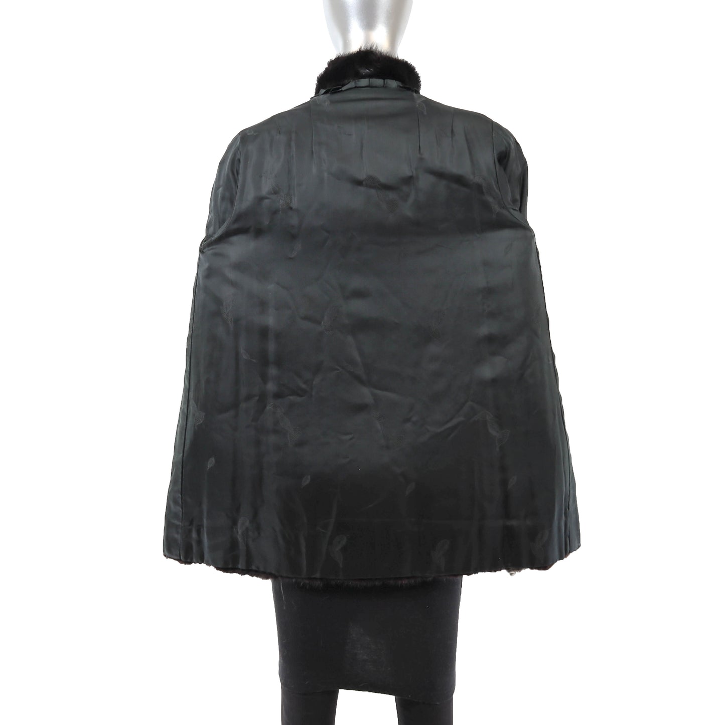 Black Mink Jacket- Size M