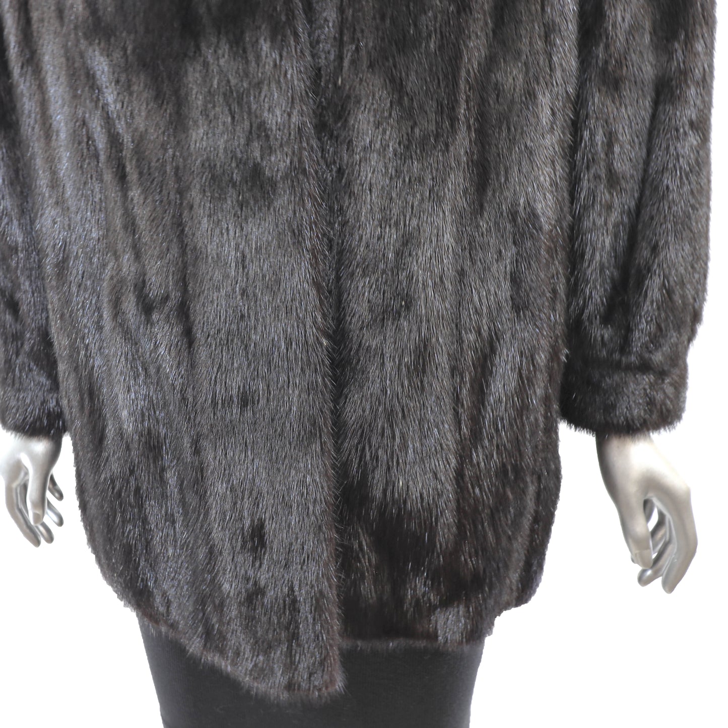 Black Mink Jacket- Size M