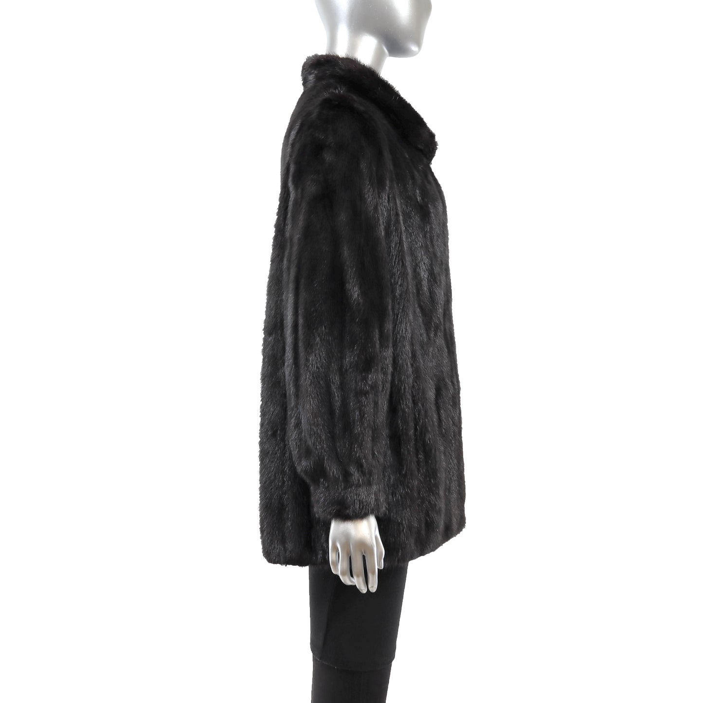 Black Mink Jacket- Size M