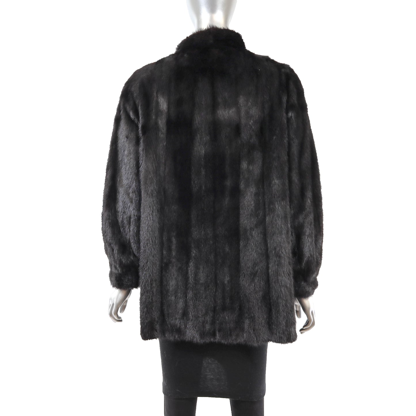 Black Mink Jacket- Size M