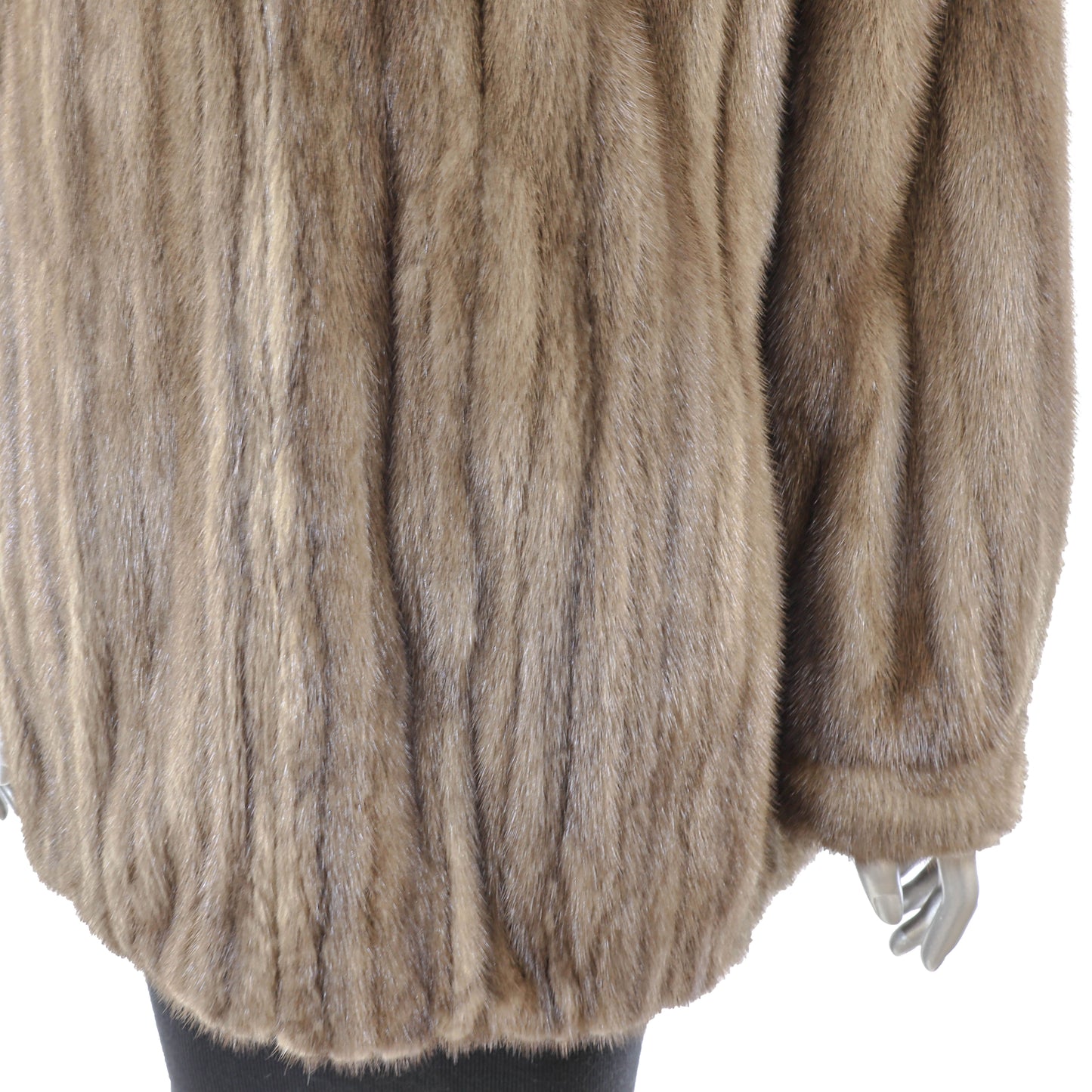 Brown Mink Jacket- Size XL