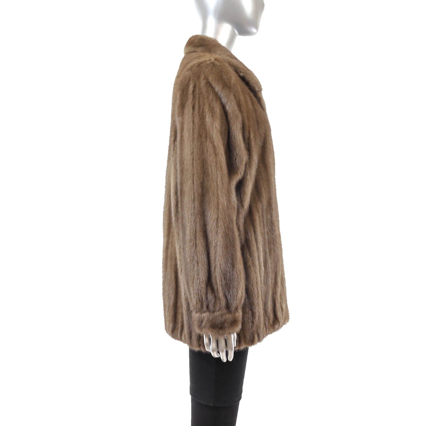 Brown Mink Jacket- Size XL