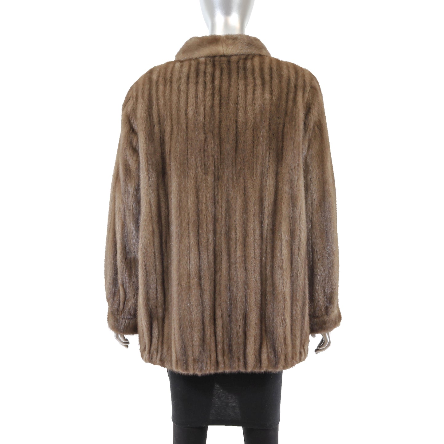 Brown Mink Jacket- Size XL