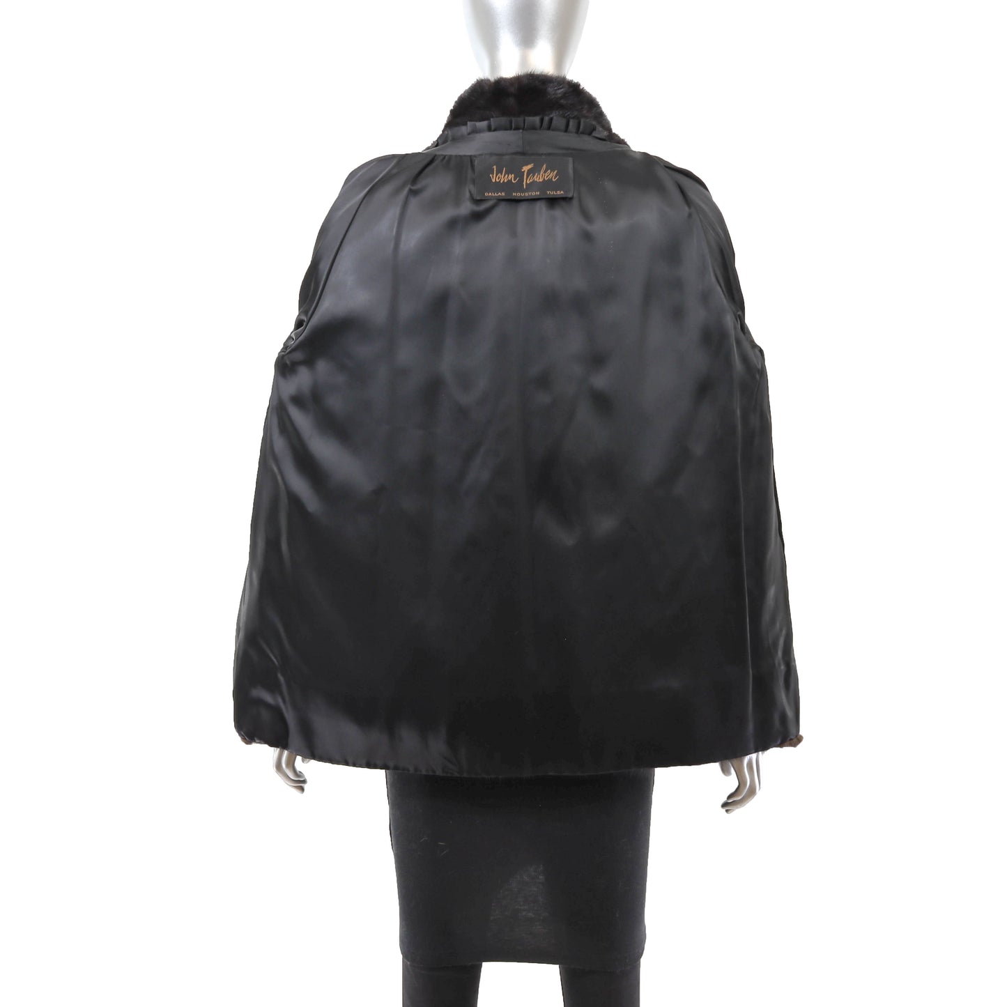 Black Mink Jacket- Size L