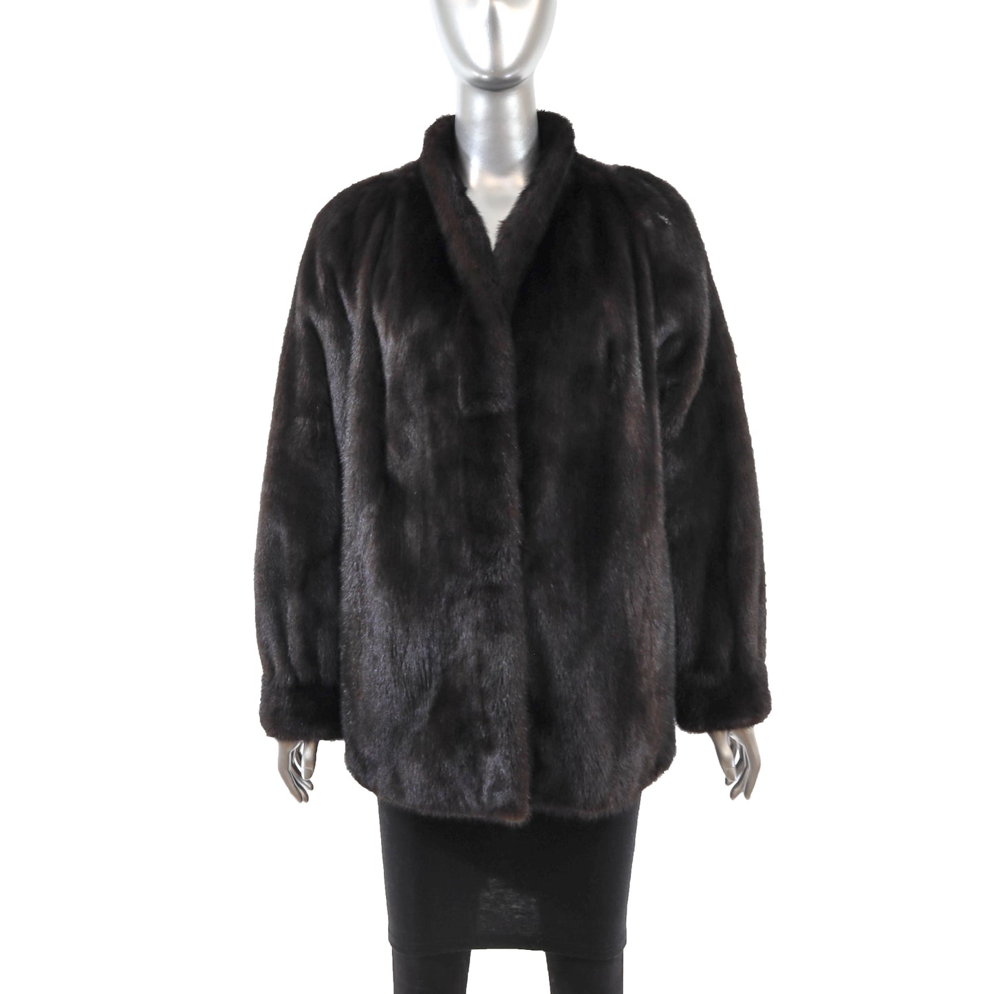 Black Mink Jacket- Size L
