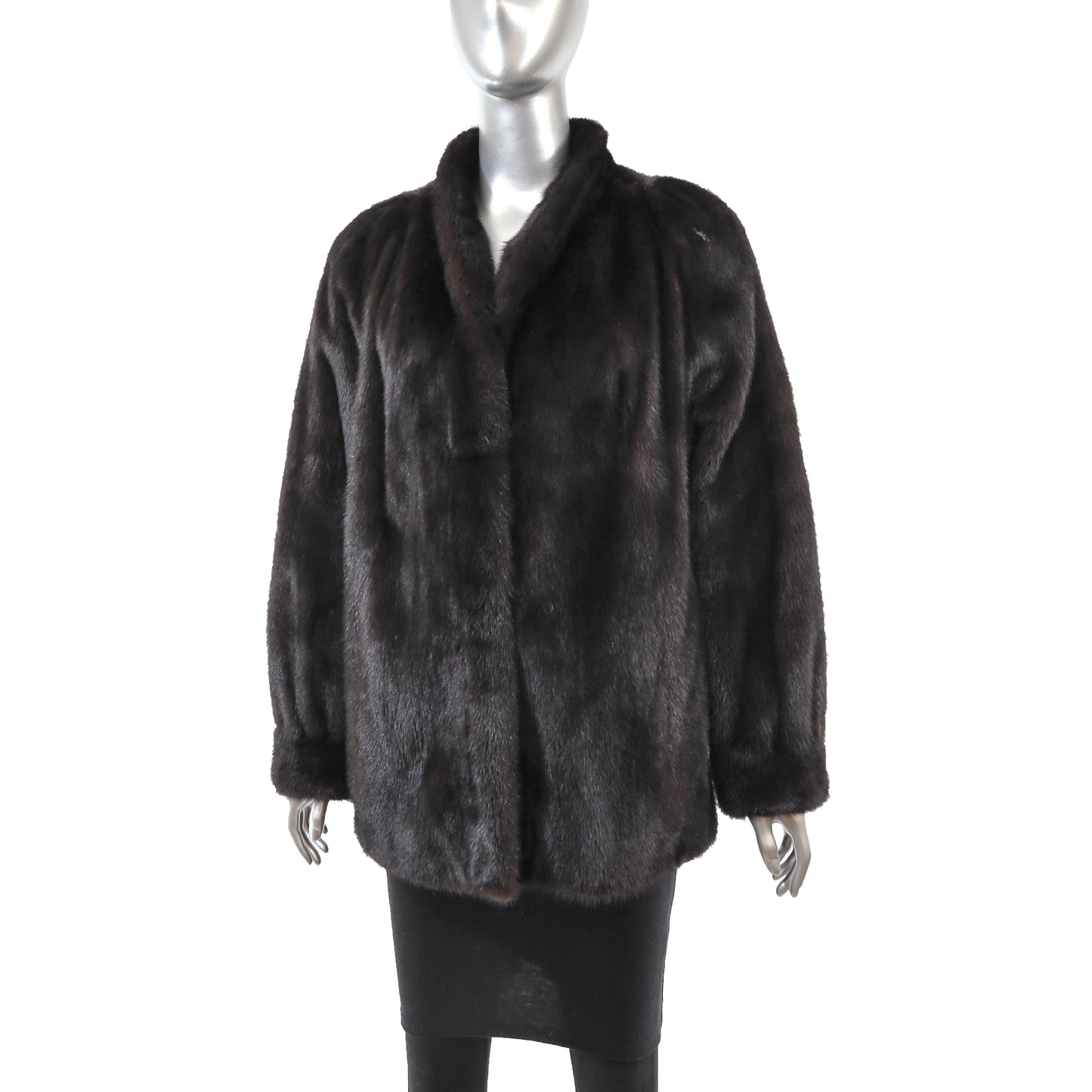 Black Mink Jacket- Size L