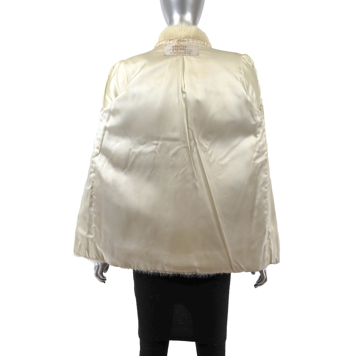 Ivory Mink Jacket- Size S